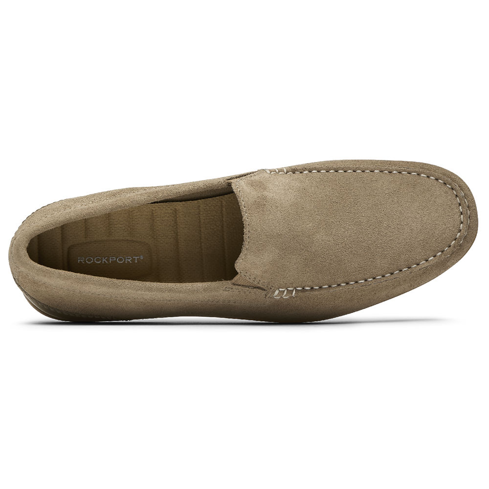 Sapato Vela Rockport Homem Verde Oliva - Malcom Venetian - 25619ADJB